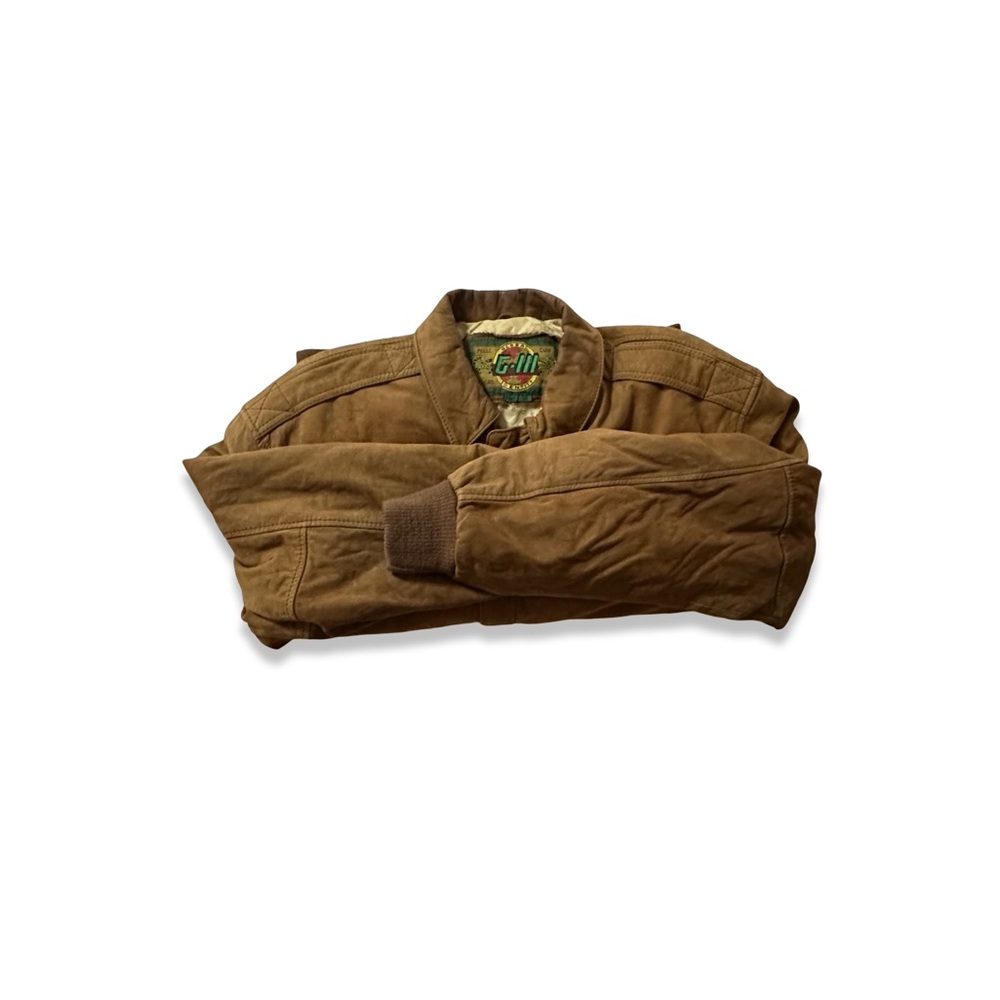 Suede Leather Bomber Jacket